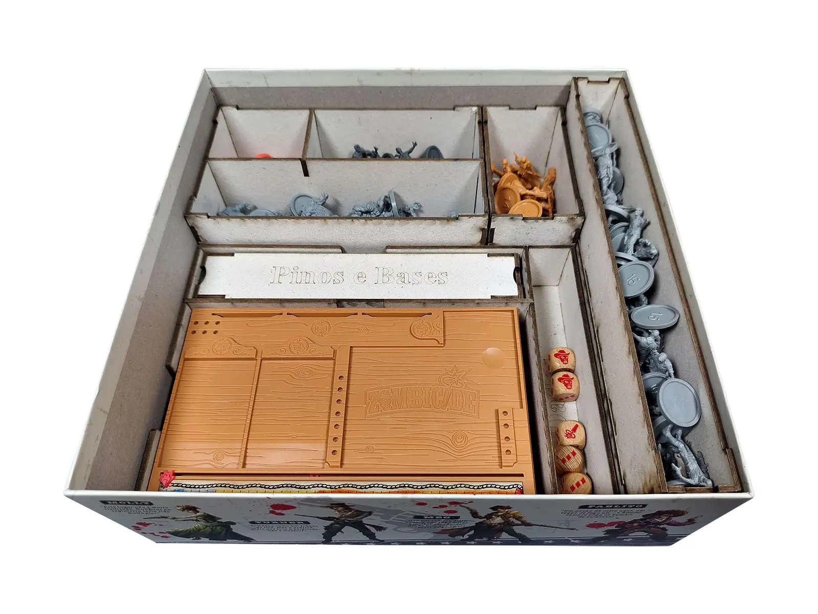 Organizador (SOFT INSERT PARANÁ) para Zombicide: Undead or Alive