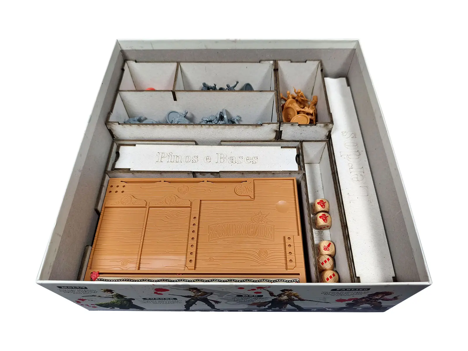 Organizador (SOFT INSERT PARANÁ) para Zombicide: Undead or Alive