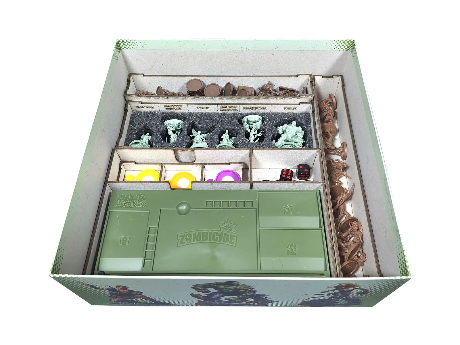 Organizador (SOFT INSERT PARANÁ) para Zombicide: Marvel Zombies