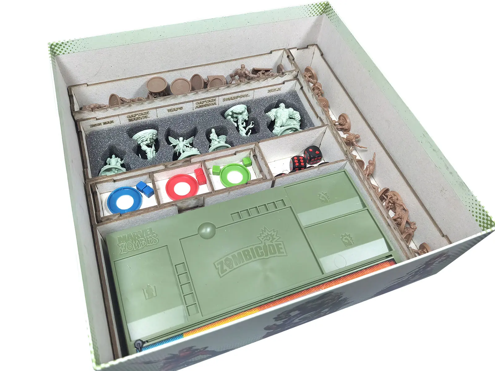Organizador (SOFT INSERT PARANÁ) para Zombicide: Marvel Zombies