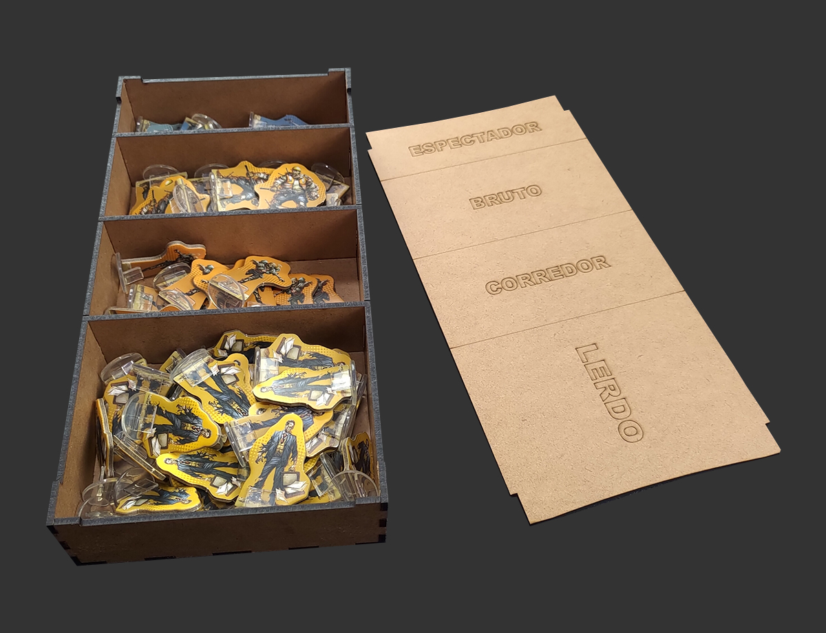 Organizador (INSERT MDF) para Zombicide: Marvel Zombies Heroes