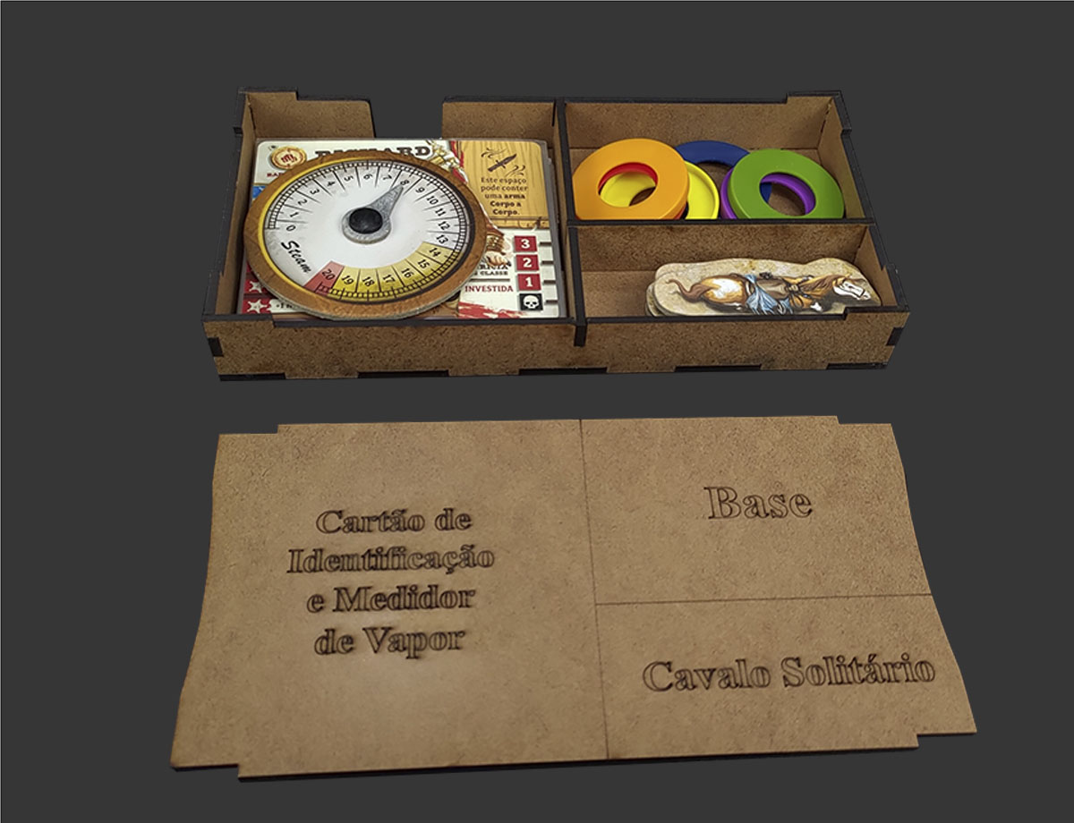 Organizador (INSERT MDF) para Zombicide: Gears & Guns + Running