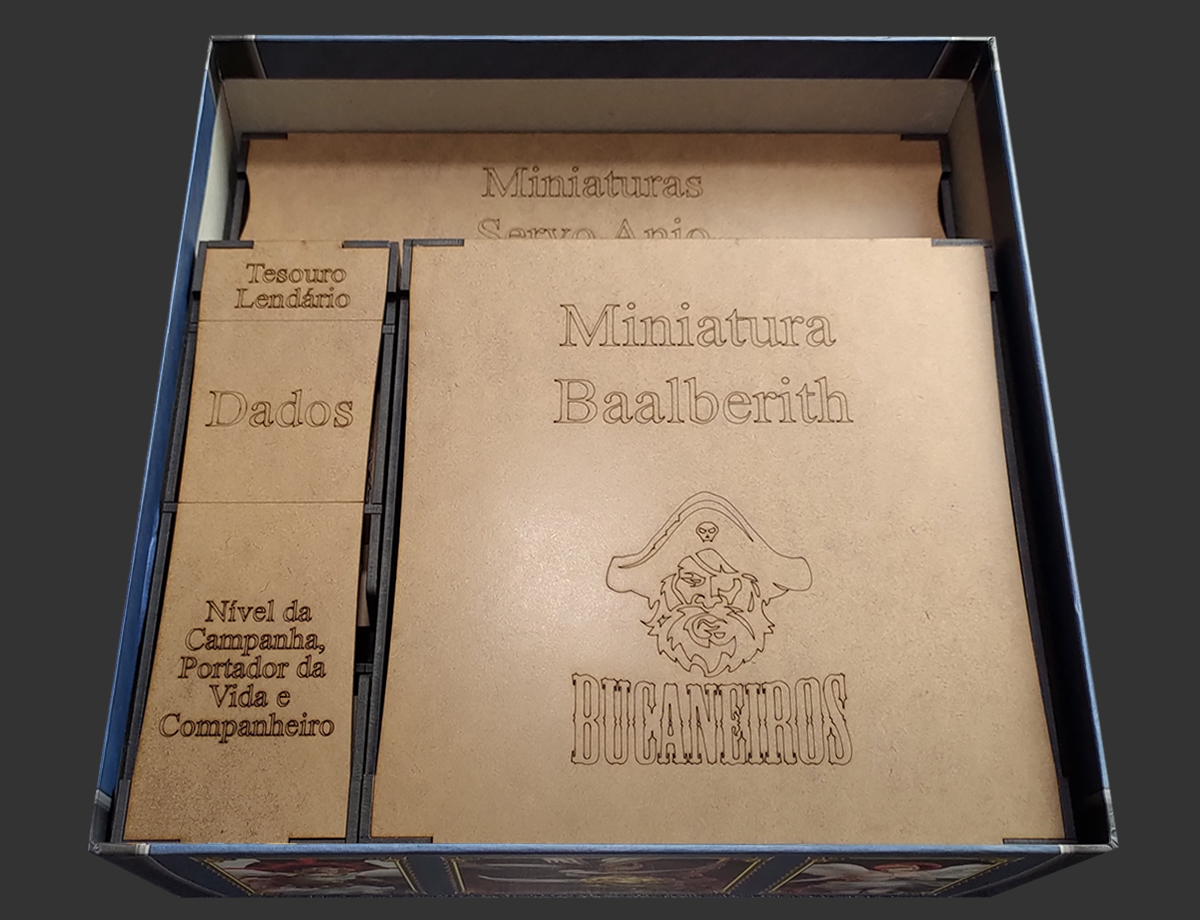 Organizador (INSERT MDF) para Massive Darkness 2: Heavenfall +