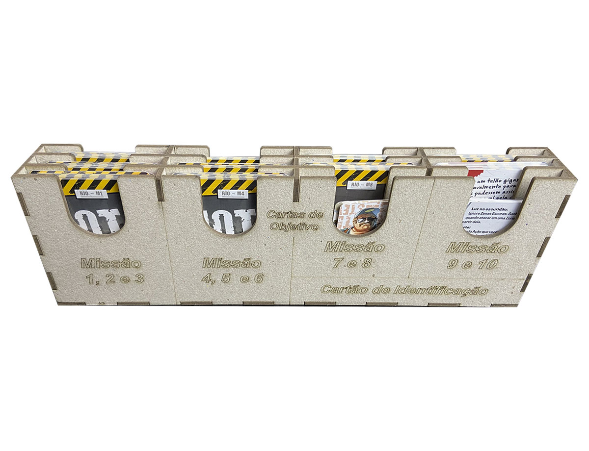Organizador (SOFT INSERT PARANÁ) para Zombicide: Rio Z Janeiro
