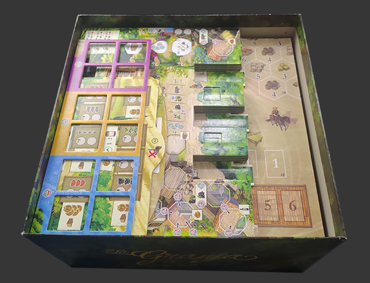 Organizador (INSERT MDF) para La Granja: Deluxe Master Set