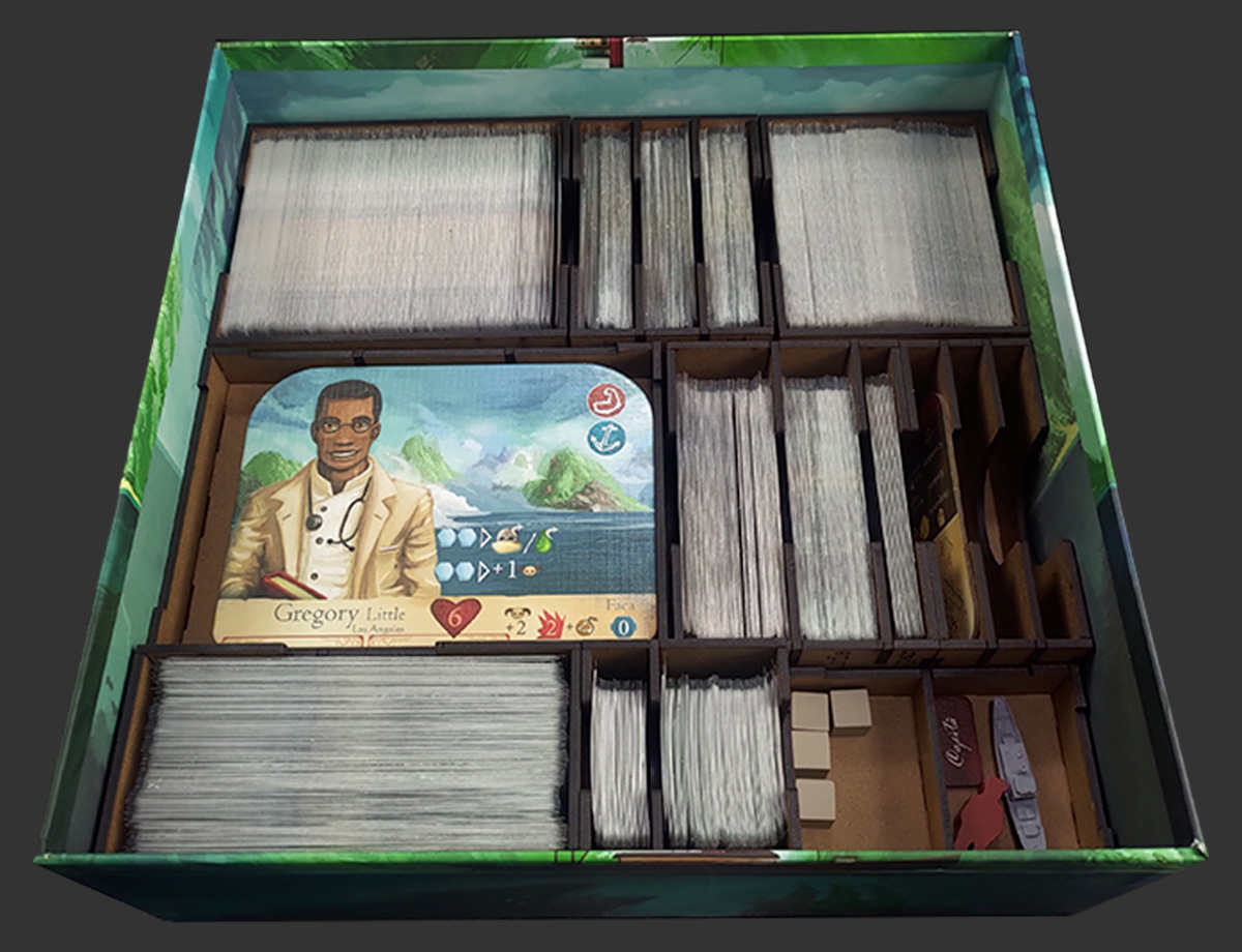 Organizador (INSERT MDF) para Sleeping Gods + Board Band (Elástico
