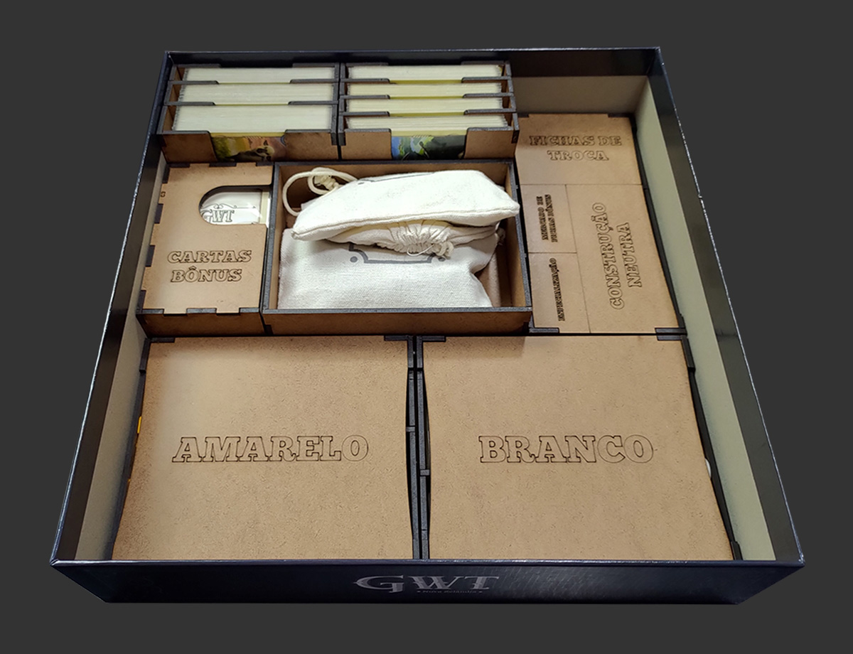 Organizador (INSERT MDF) para Great Western Trail: Nova Zelândia