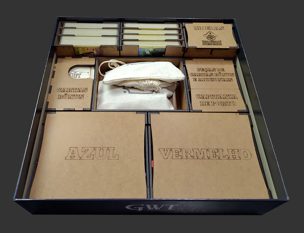 Organizador (INSERT MDF) para Great Western Trail: Nova Zelândia