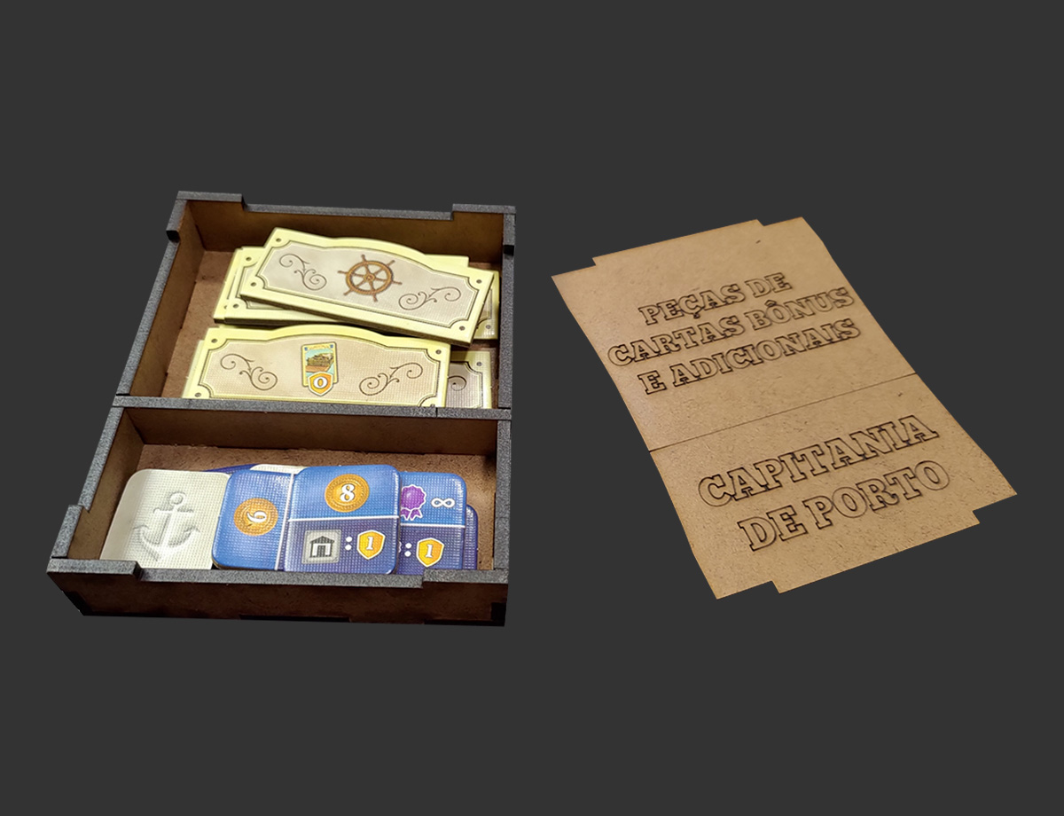 Organizador (INSERT MDF) para Great Western Trail: Nova Zelândia
