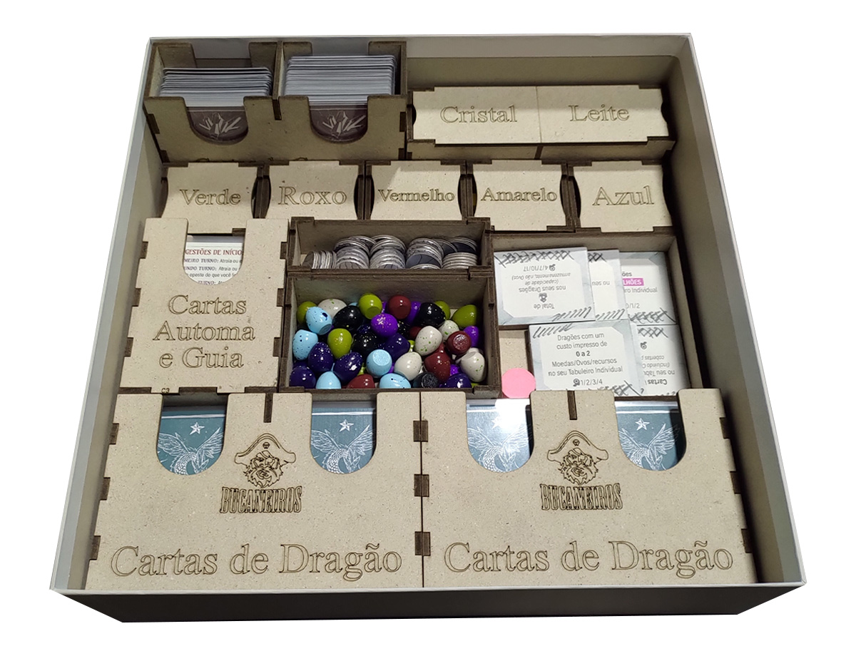 Organizador (SOFT INSERT PARANÁ) para Wyrmspan - Bucaneiros Jogos