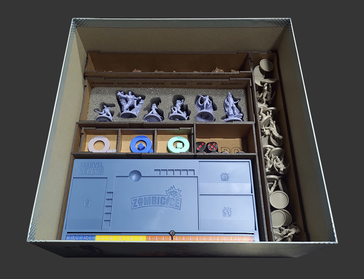 Organizador (INSERT MDF) para Zombicide: Marvel Zombies X-Men