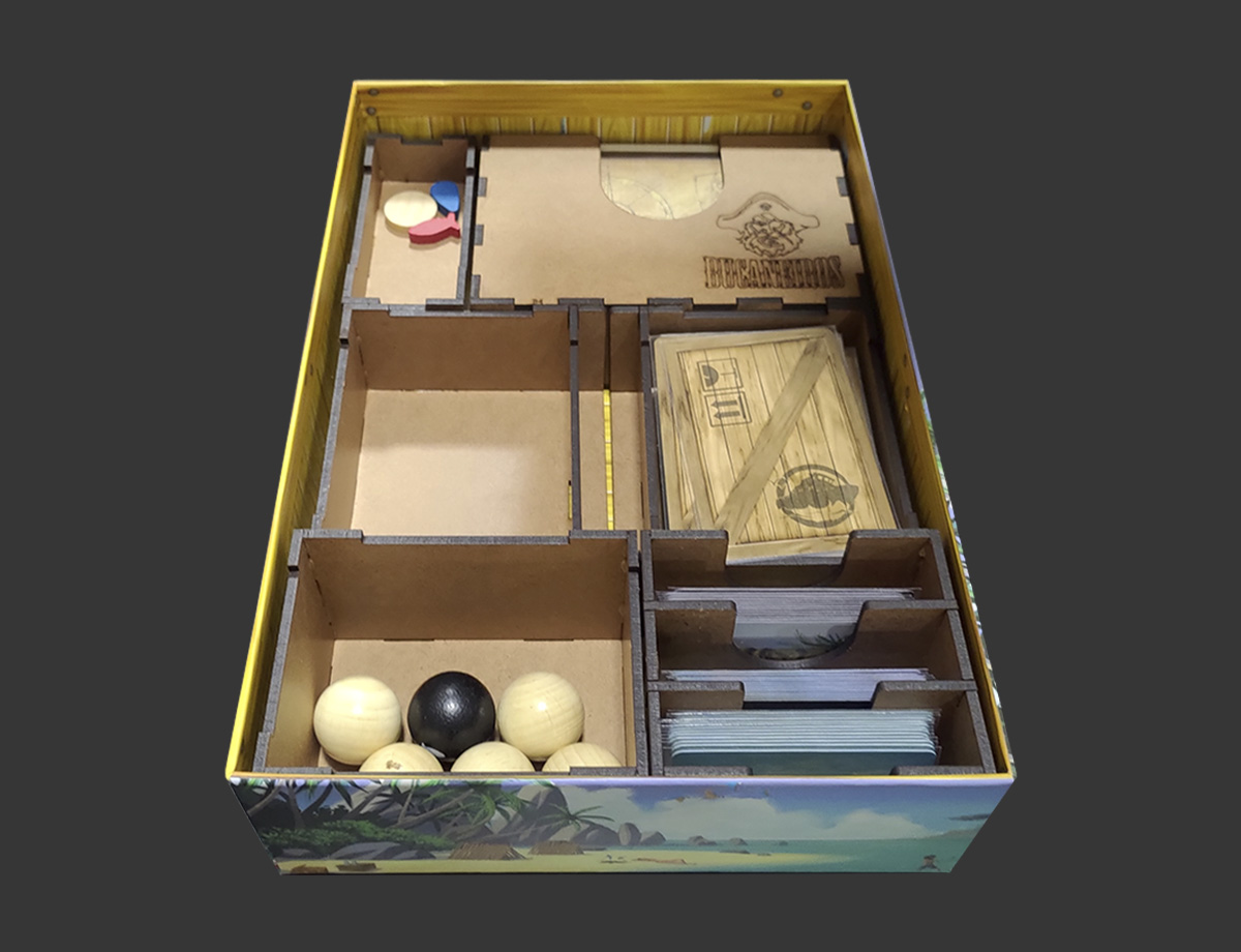 Organizador (INSERT MDF) para Hellapagos – Big Box - Bucaneiros