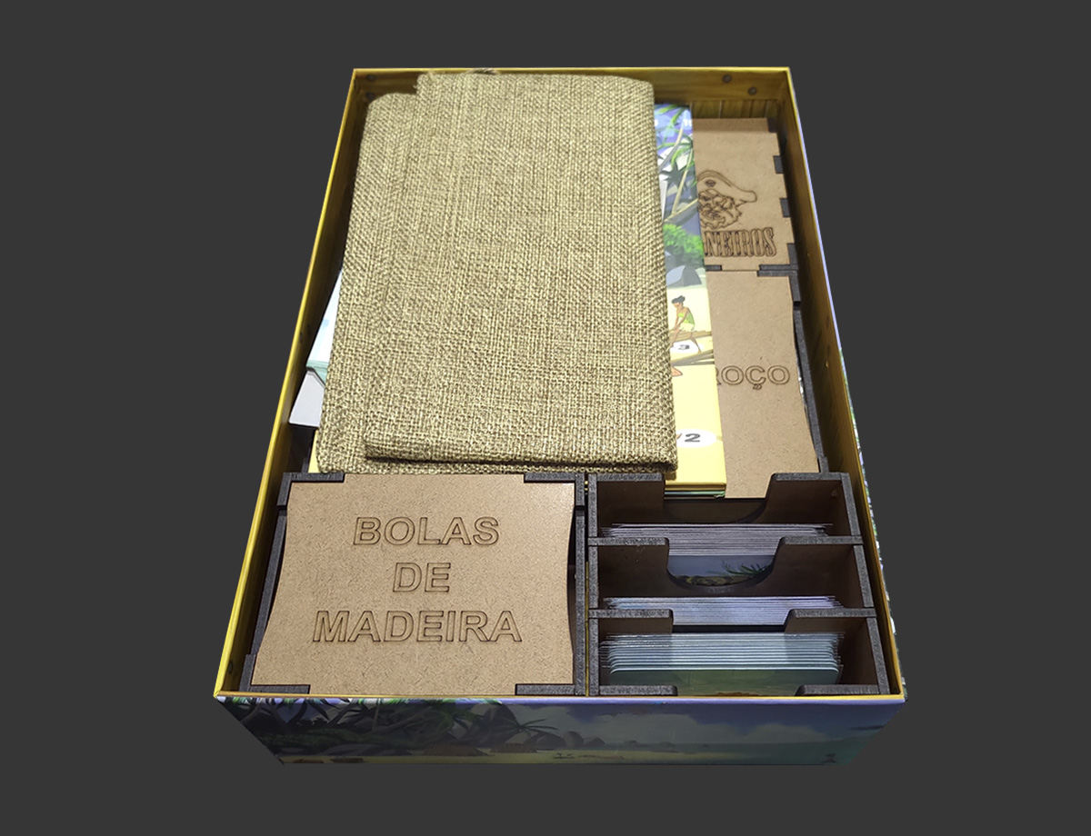 Organizador (INSERT MDF) para Hellapagos – Big Box - Bucaneiros