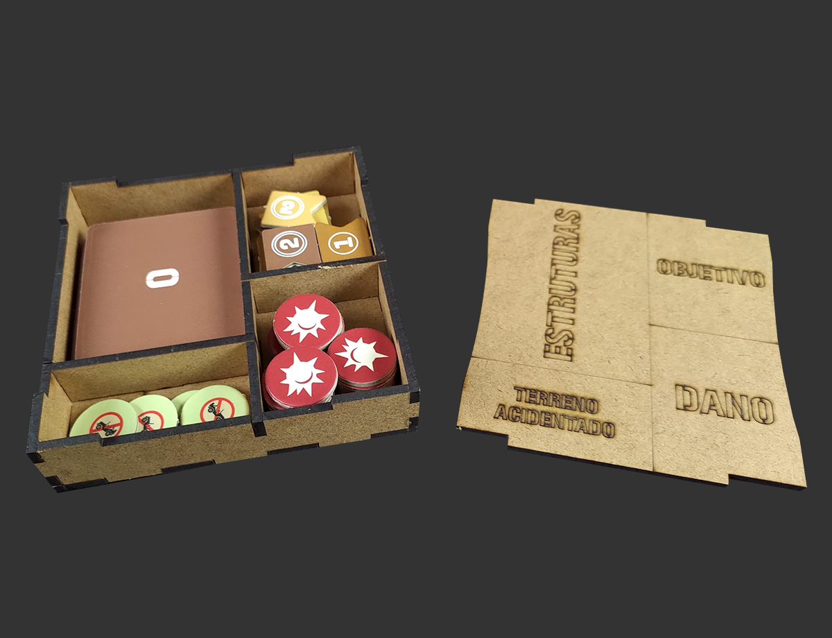 Organizador (INSERT MDF) para Destemidos (Coleção) - Bucaneiros