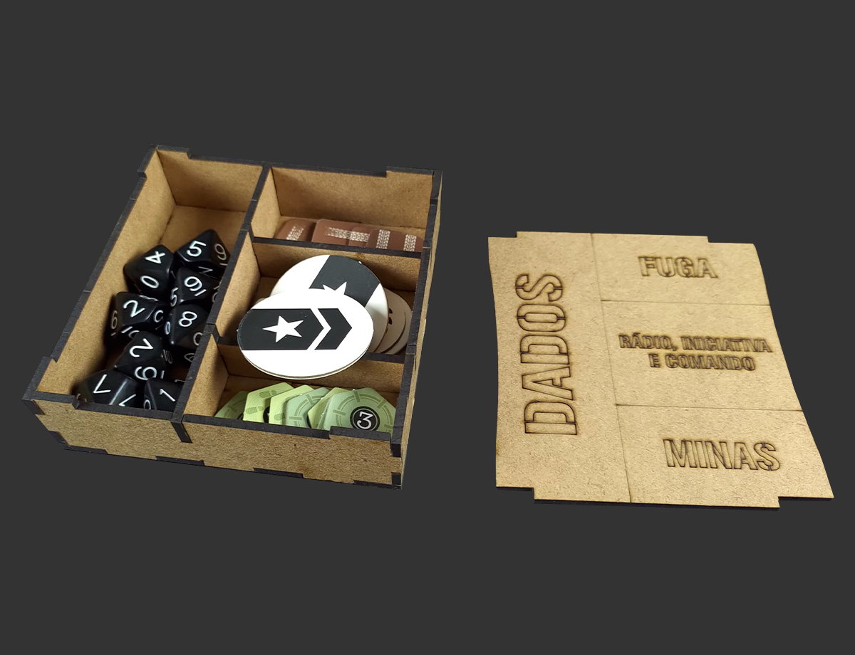 Organizador (INSERT MDF) para Destemidos (Coleção) - Bucaneiros