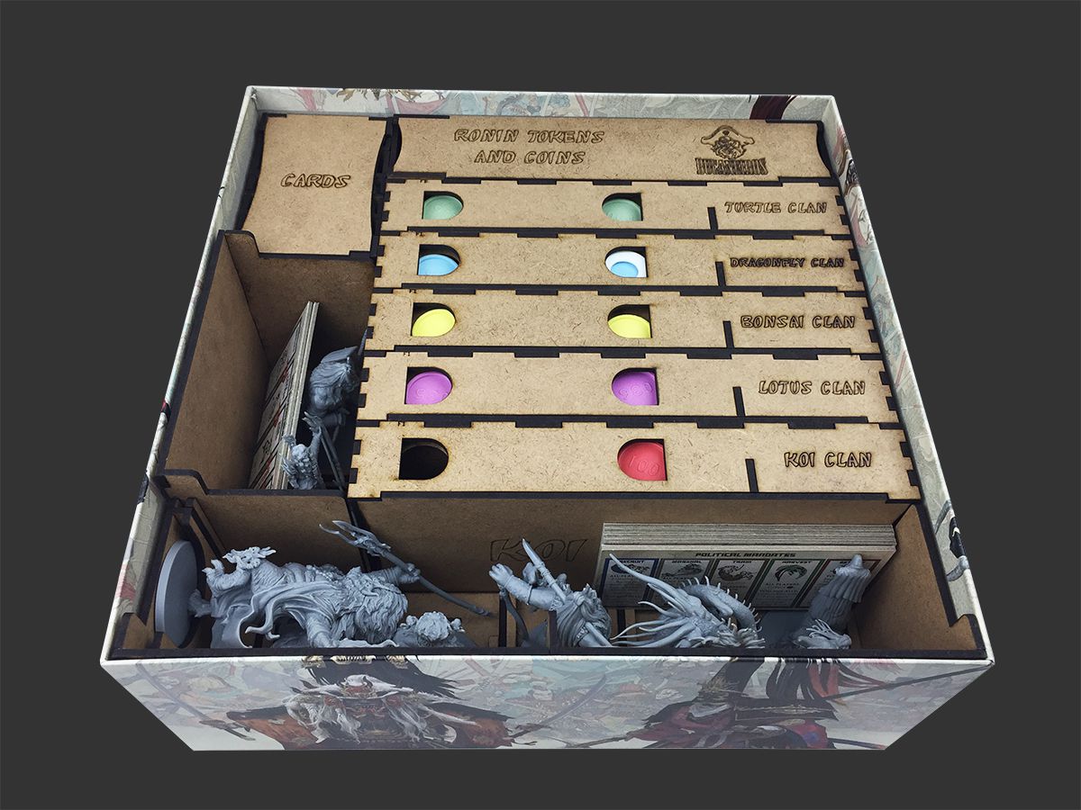 Organizador (INSERT MDF) para Rising Sun (Versão Kickstarter