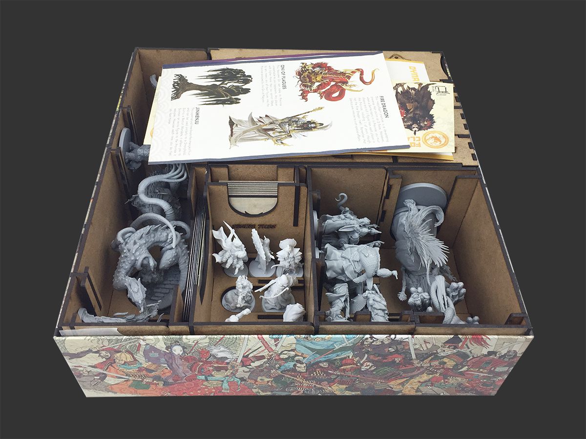 Organizador (INSERT MDF) para Rising Sun (Versão Kickstarter