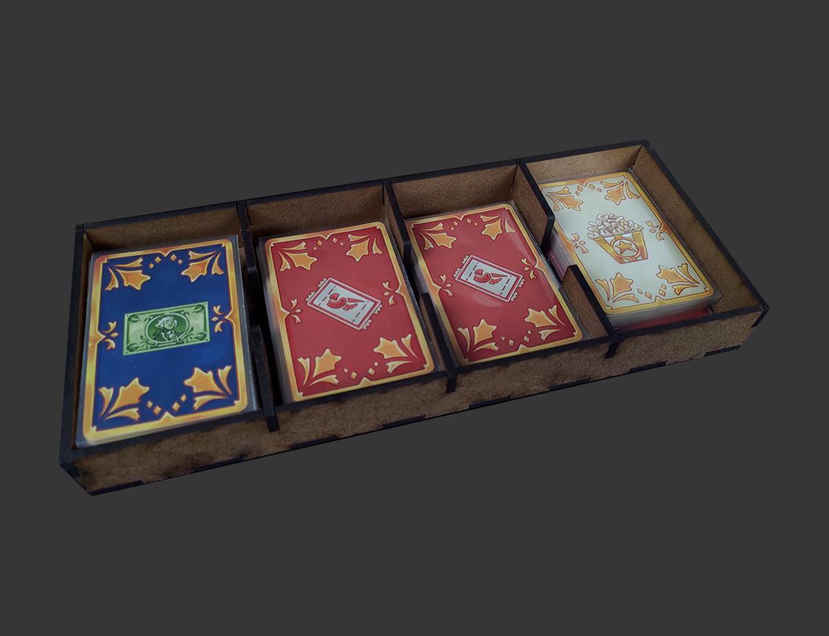 Organizador (INSERT MDF) para 3 Ring Circus - Bucaneiros Jogos - Board ...