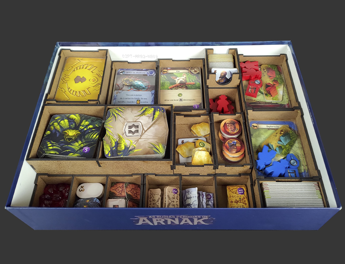 Organizador (INSERT MDF) para As Ruínas Perdidas de Arnak (Modelo