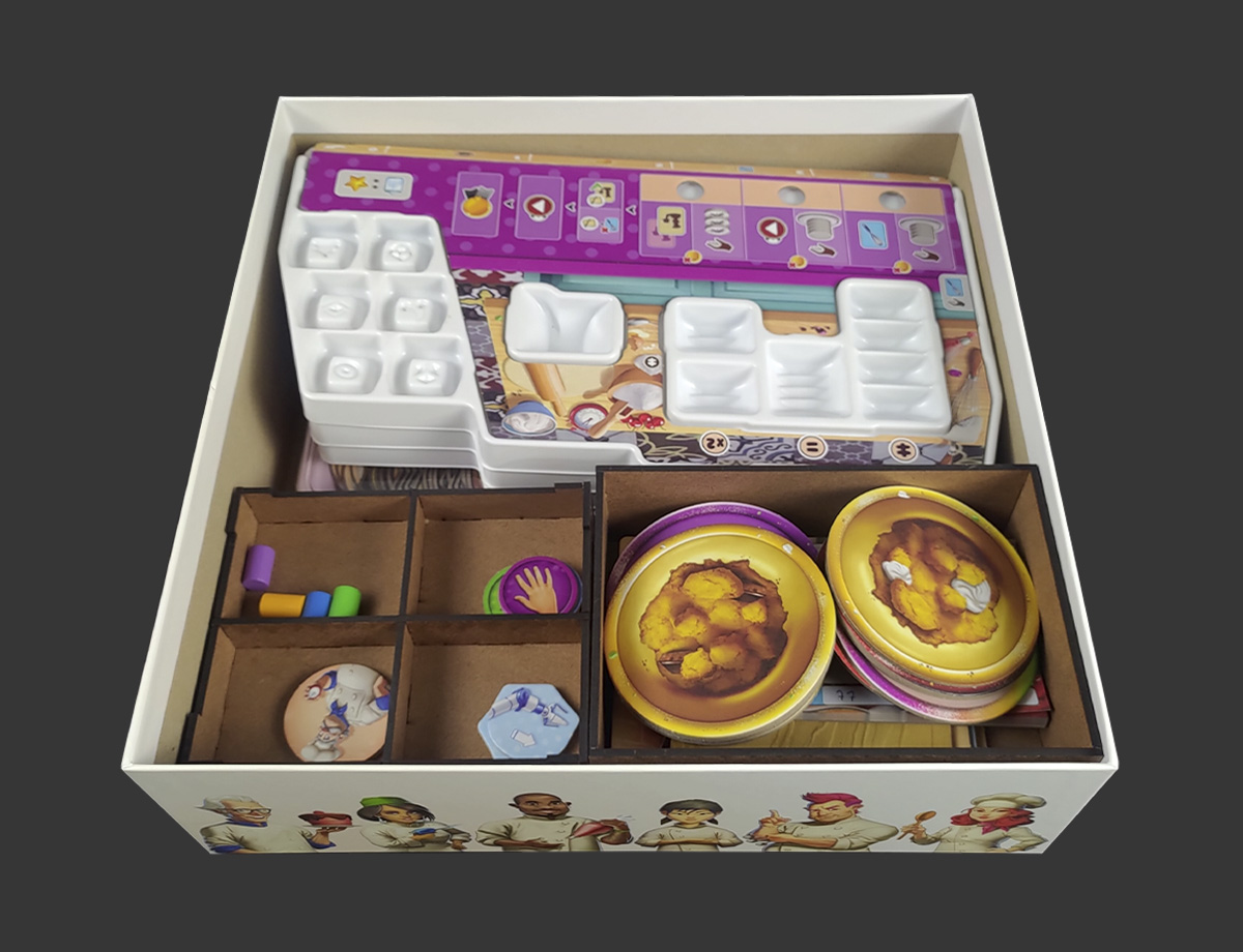 Organizador (INSERT MDF) para Doce Caos: Guerra de Confeiteiros