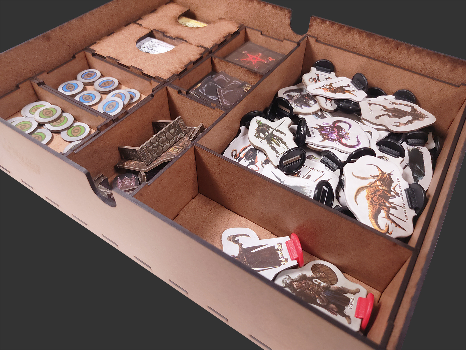 Caixa Organizadora (COM INSERT MDF) para For the Evil Quest