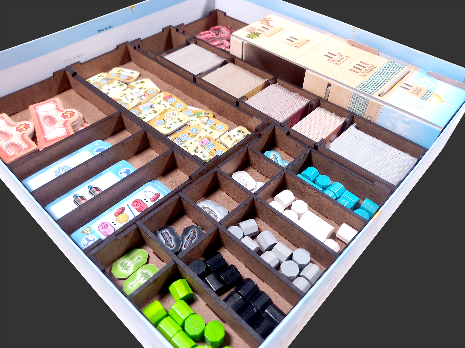 Organizador (INSERT MDF) para Marrakesh - Bucaneiros Jogos - Board