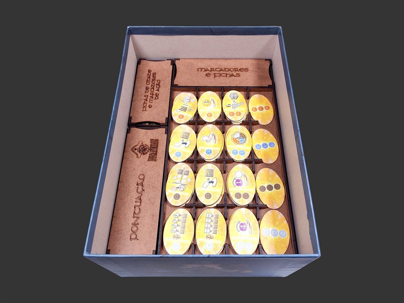Organizador (INSERT MDF) para Terra Mystica BIG BOX - Bucaneiros