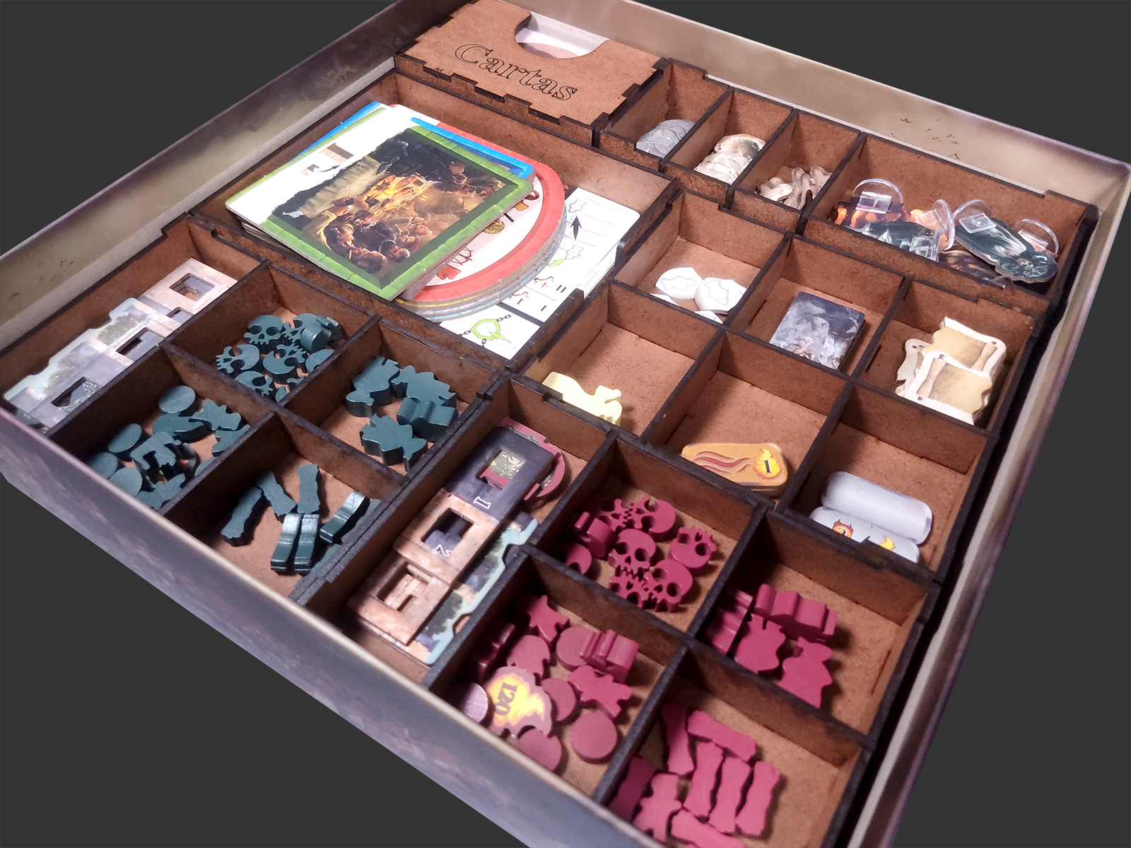 Organizador (INSERT MDF) para Inferno - Bucaneiros Jogos - Board