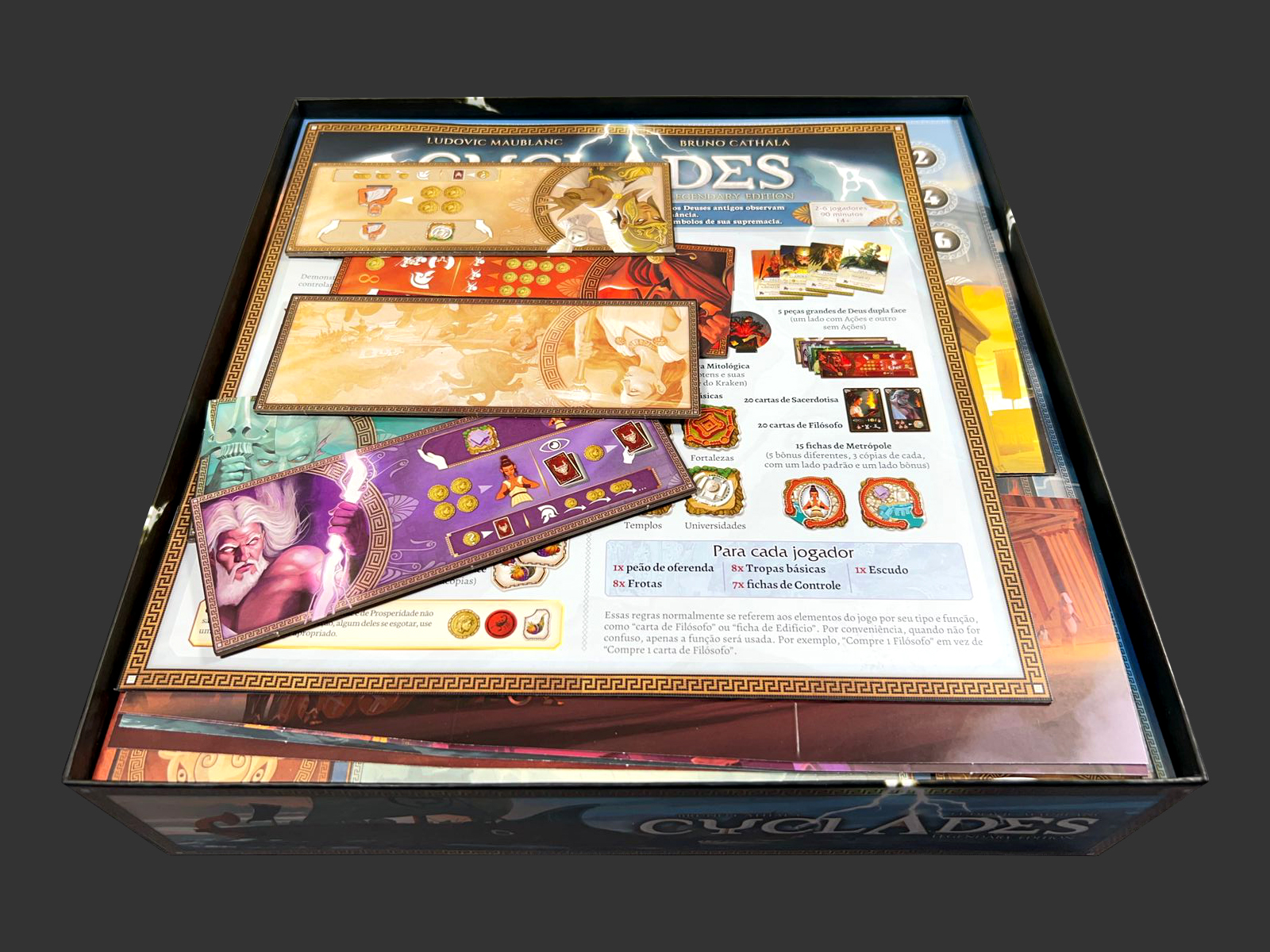Organizador (INSERT MDF) para Cyclades: Legendary Edition