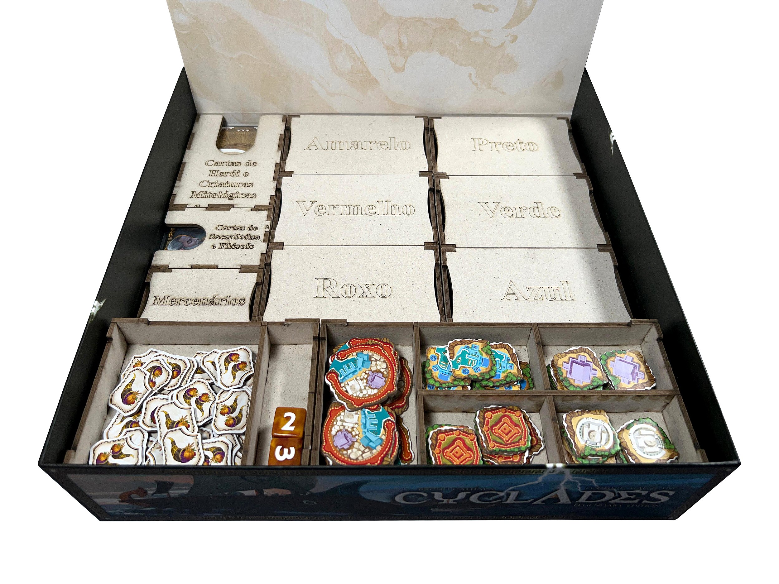 Organizador (SOFT INSERT PARANÁ) para Cyclades: Legendary Edition