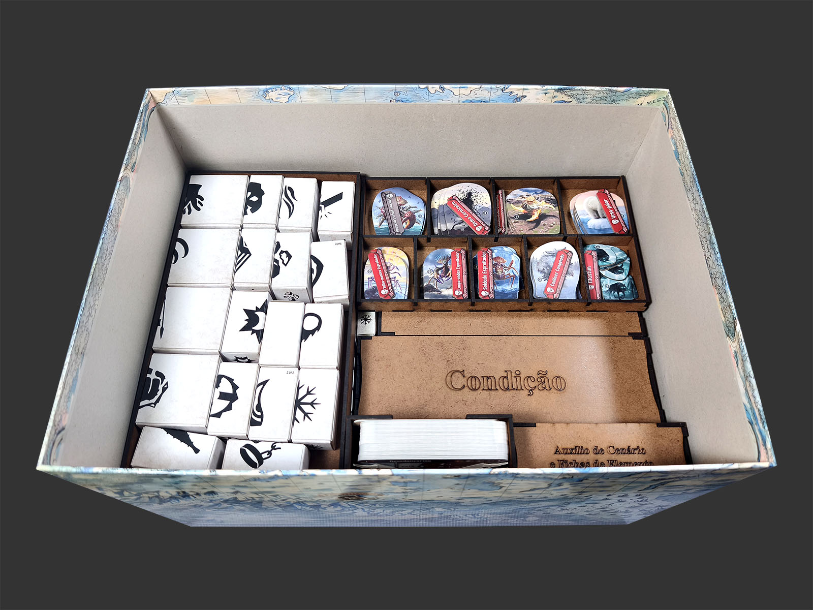Organizador (INSERT MDF) para Frosthaven (Modelo 2) - Bucaneiros