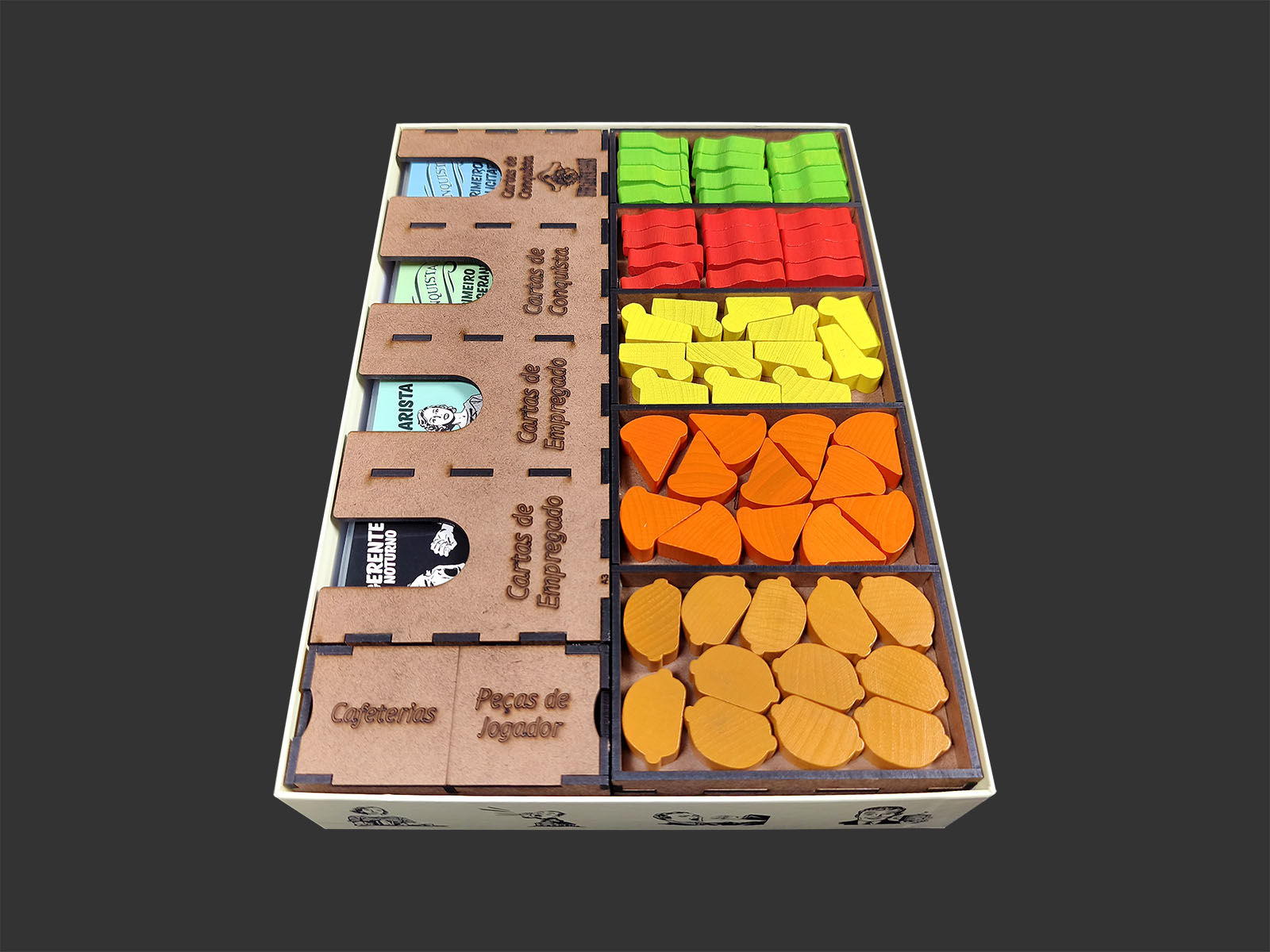 Organizador (INSERT MDF) para Food Chain Magnate: The Ketchup