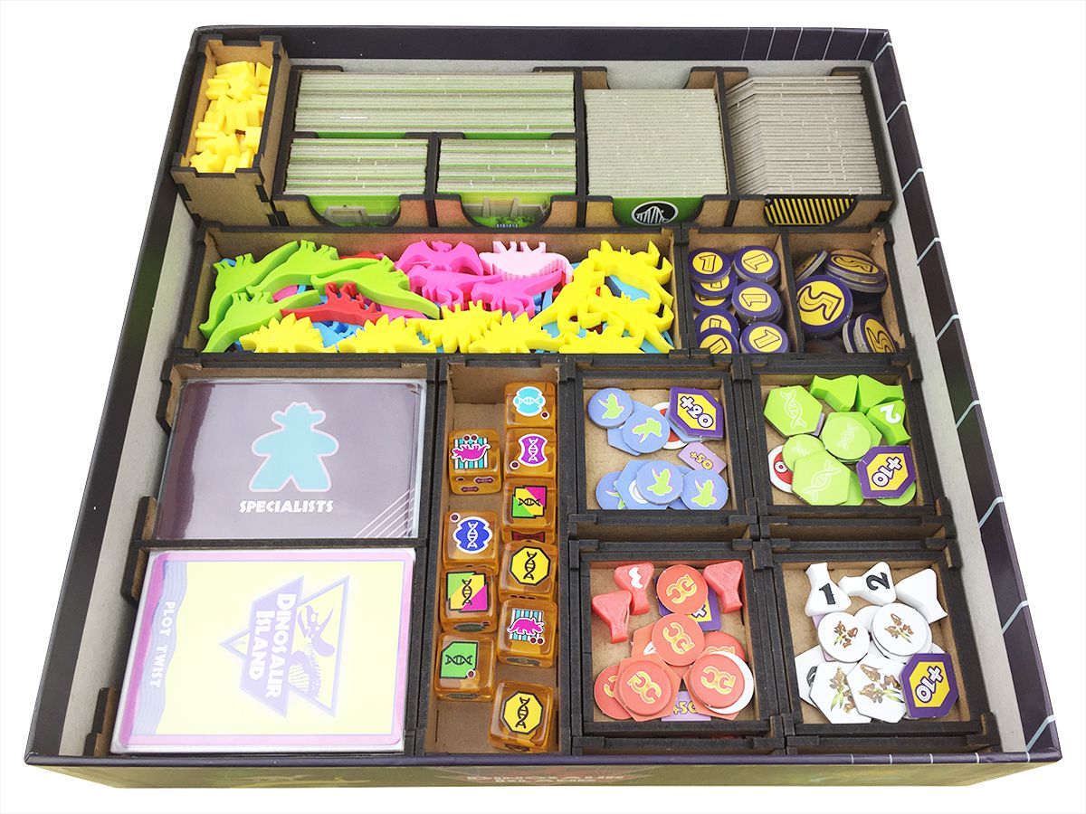 Organizador (INSERT MDF) para Ilha dos Dinossauros - Retail (2ed) -  Bucaneiros Jogos - Board Games (Jogos de Tabuleiro), Card Games e Acessórios