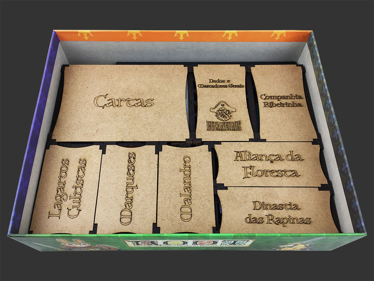 Organizador (INSERT MDF) para Root - Bucaneiros Jogos - Board