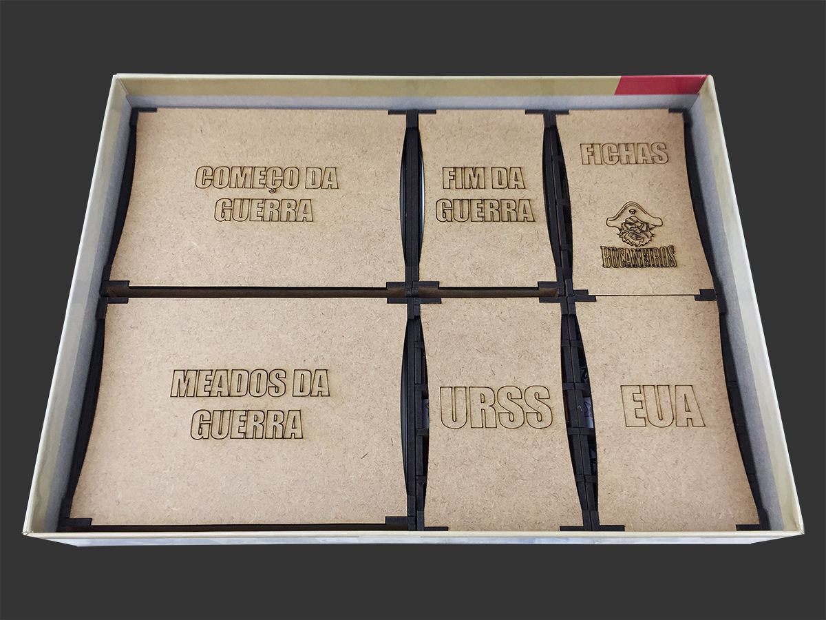 Organizador (INSERT MDF) para Twilight Struggle - Bucaneiros Jogos