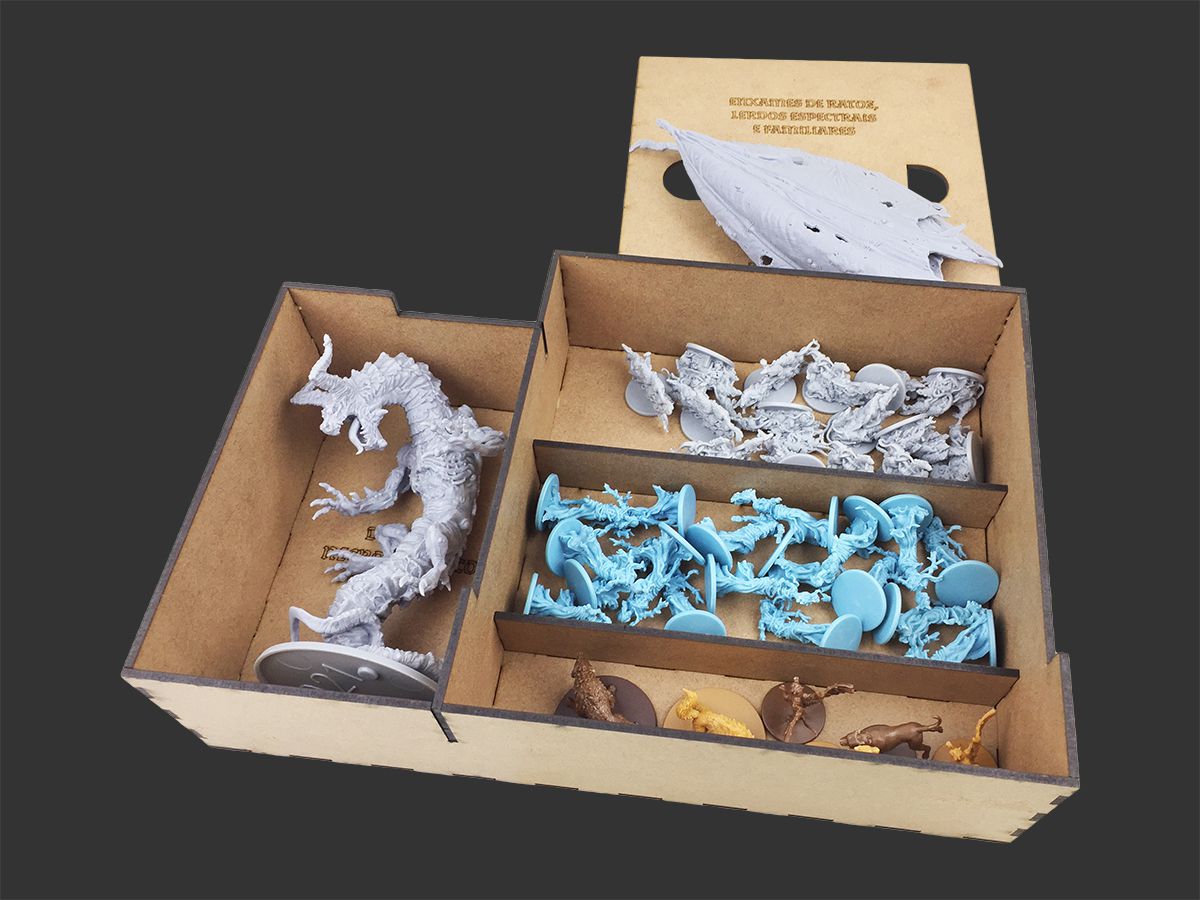 Organizador (INSERT MDF) para Zombicide No Rest for the Wicked e
