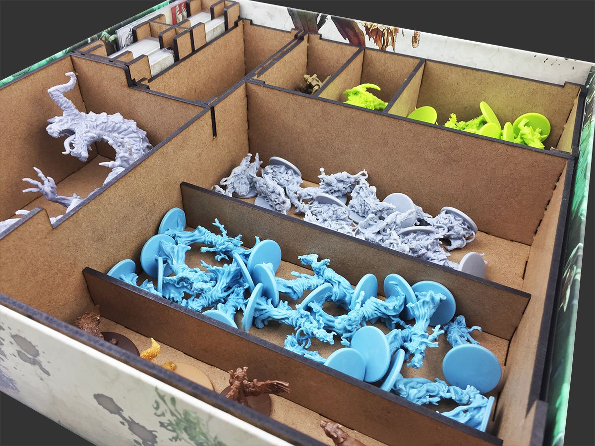 リール ABBEY & IMBRIE TRIPART No.580 Organizador (INSERT MDF) para Zombicide No Rest for the Wicked e