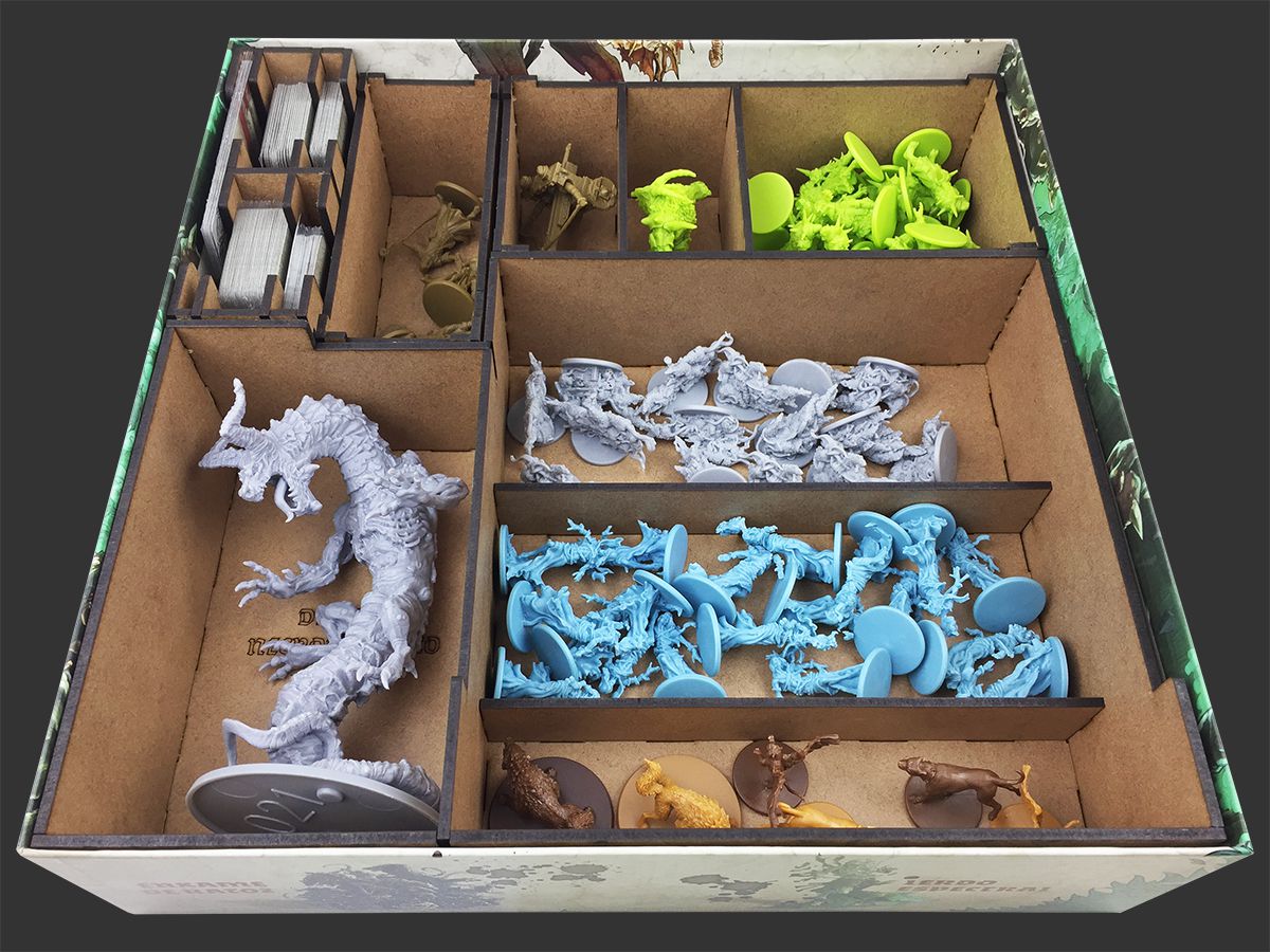 Organizador (INSERT MDF) para Zombicide No Rest for the Wicked e