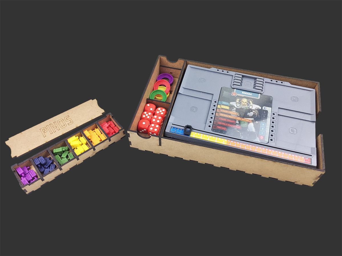 Organizador (INSERT MDF) para Zombicide Invader - Bucaneiros Jogos