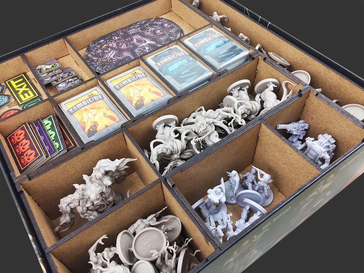 Organizador (INSERT MDF) para Zombicide Invader - Bucaneiros Jogos