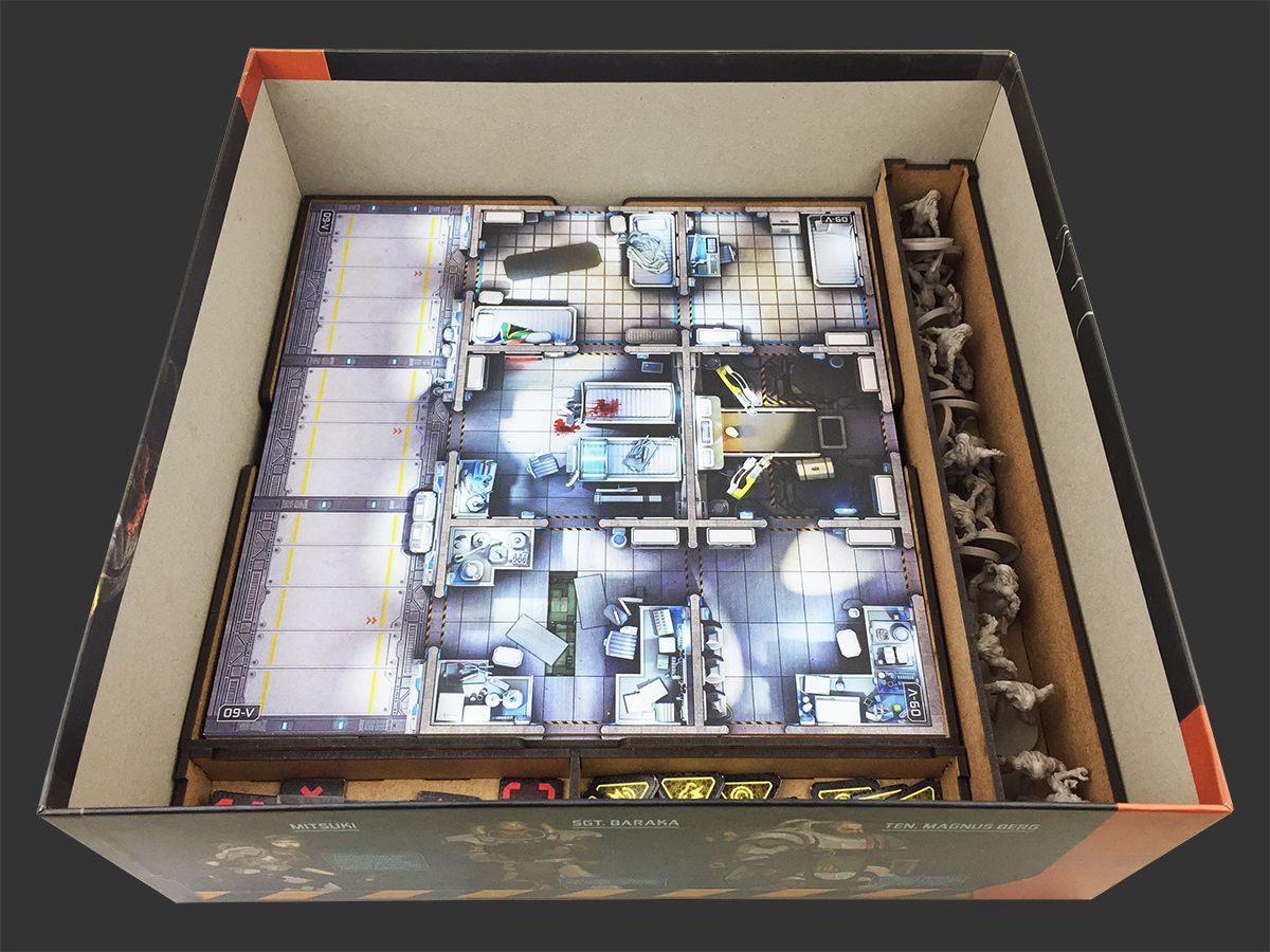 Organizador (INSERT MDF) para Zombicide Invader - Bucaneiros Jogos