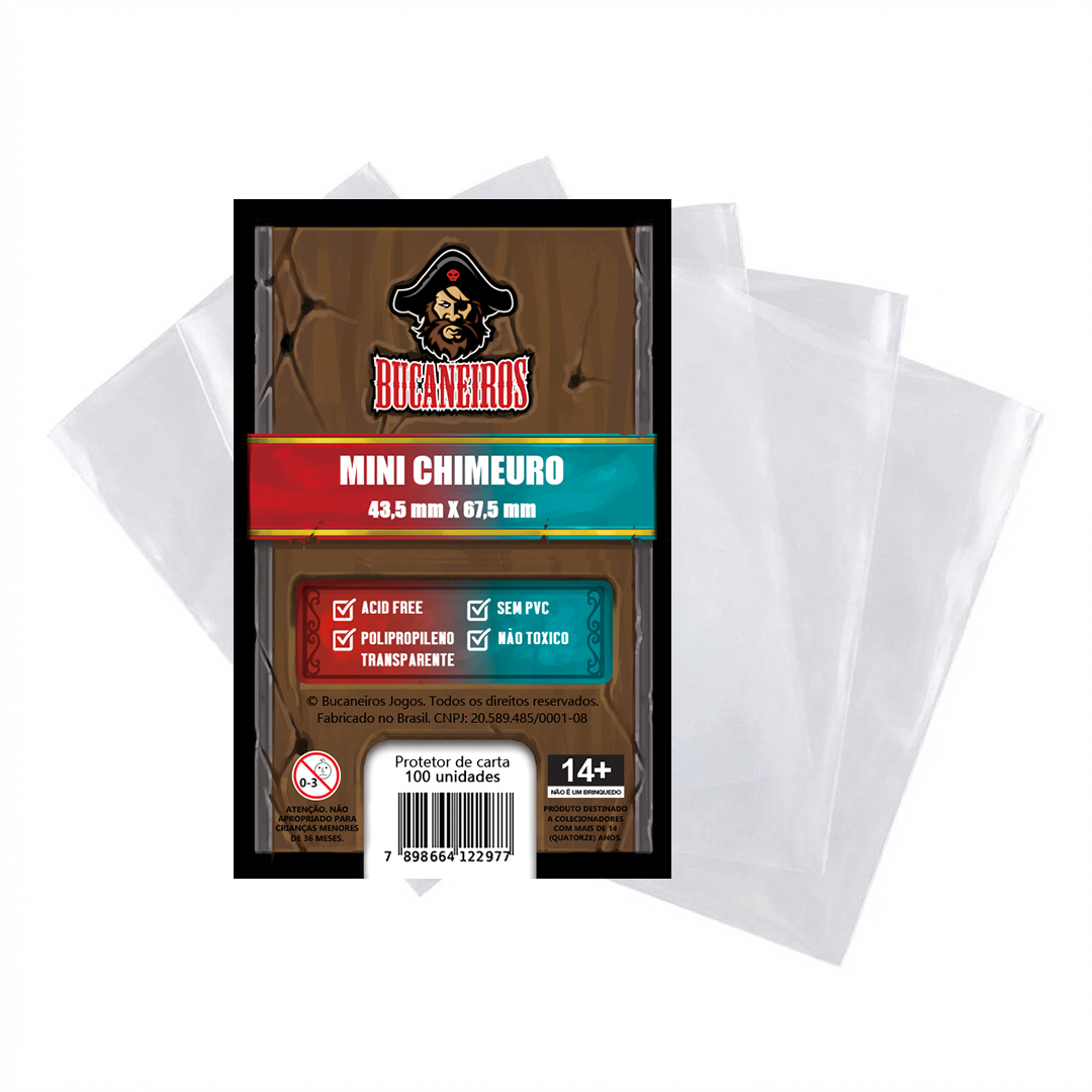 Sleeve Mini Chimeuro (43,5 x 67,5) - Bucaneiros Jogos - Board