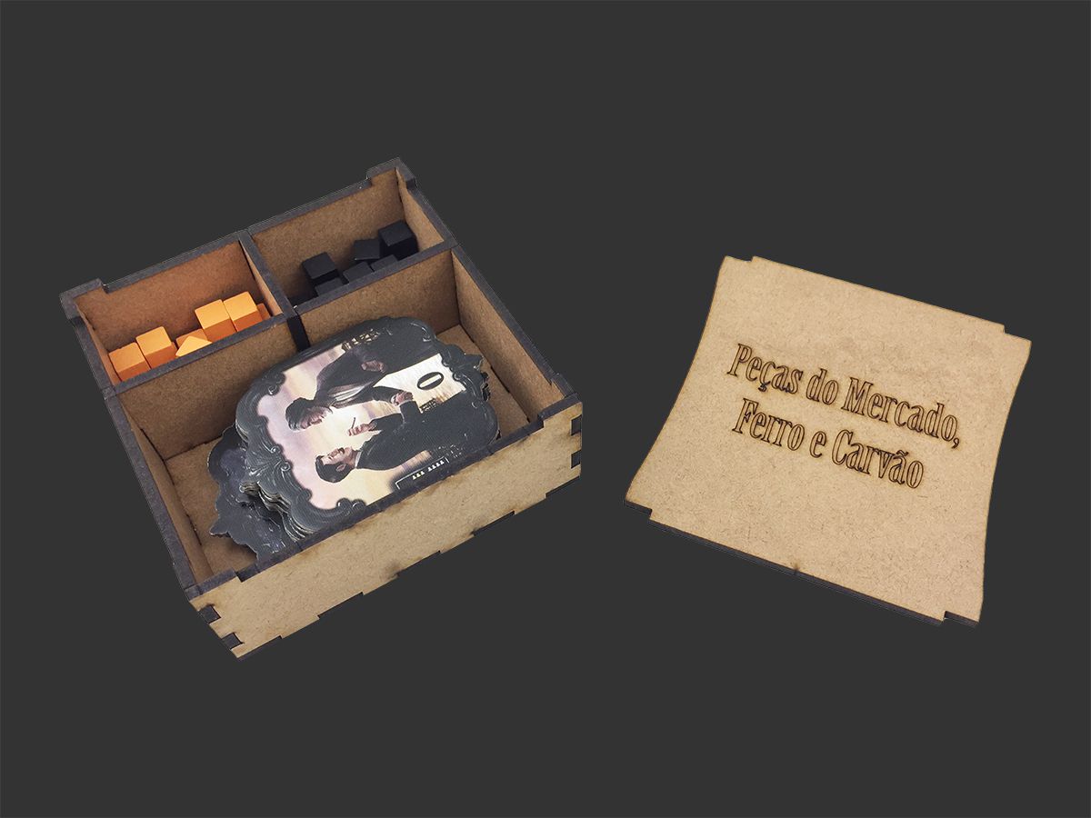 Organizador (INSERT MDF) para Brass: Lancashire - Bucaneiros Jogos