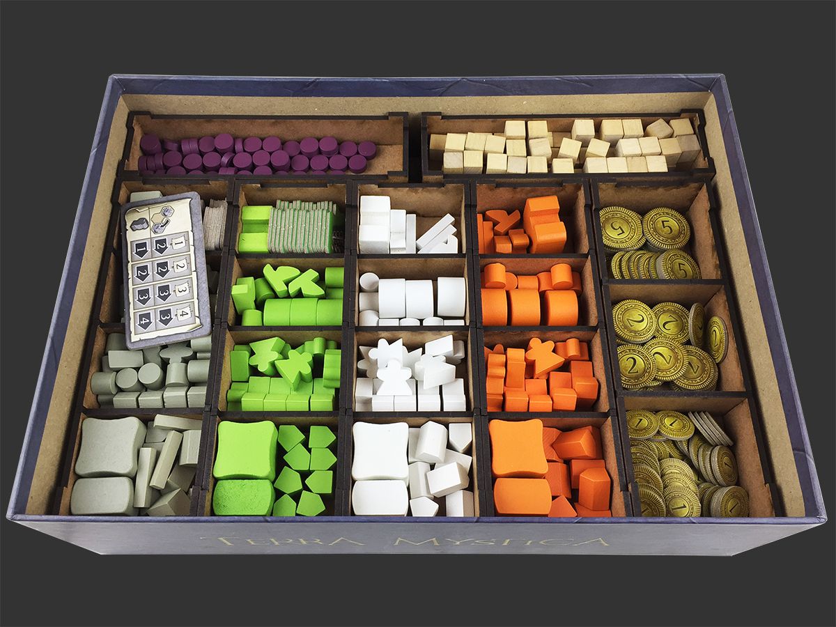 Organizador (INSERT MDF) para Terra Mystica - Modelo 2