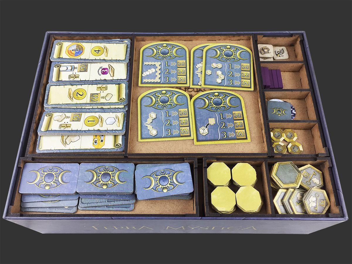 Organizador (INSERT MDF) para Terra Mystica - Modelo 2
