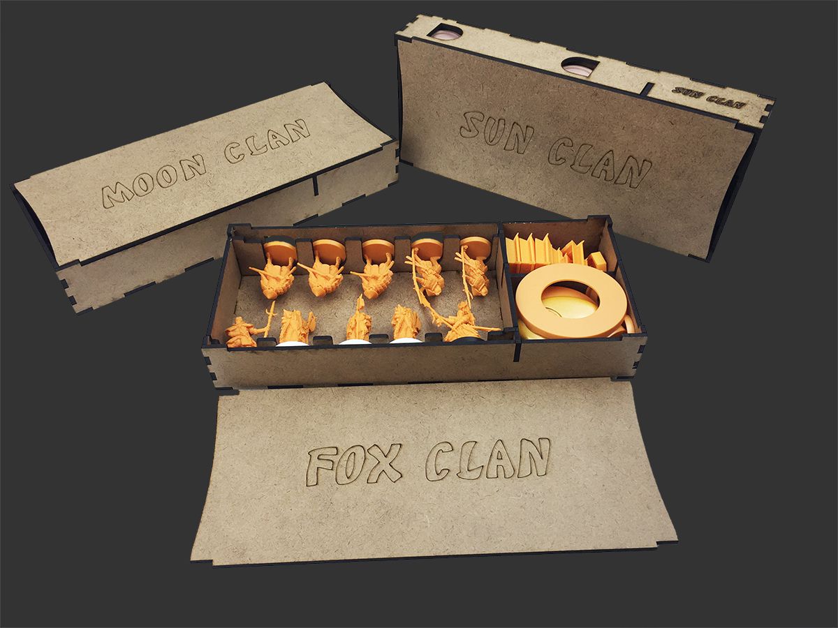 Expansão Daimyo Box do Organizador (INSERT MDF) para Rising Sun