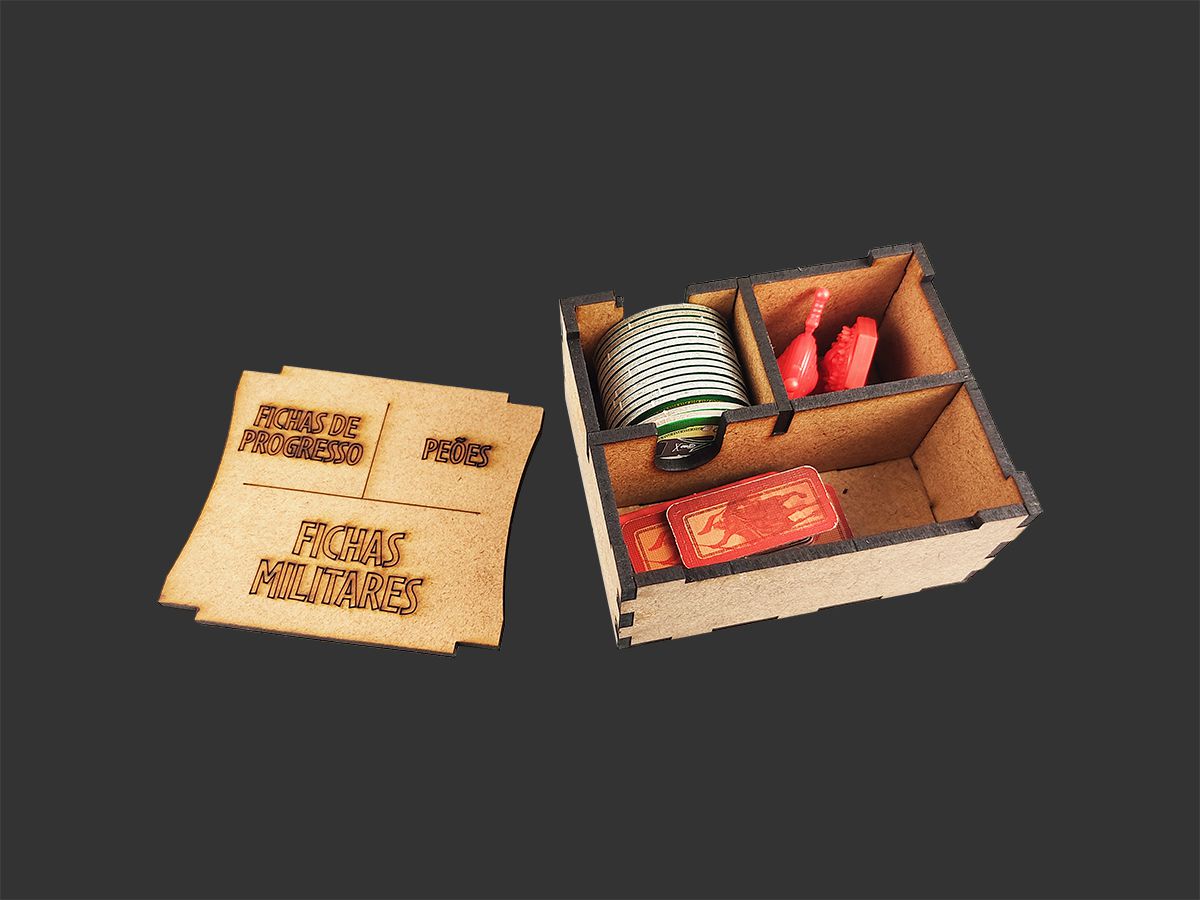 Organizador (INSERT MDF) para 7 Wonders Duel - Modelo 2