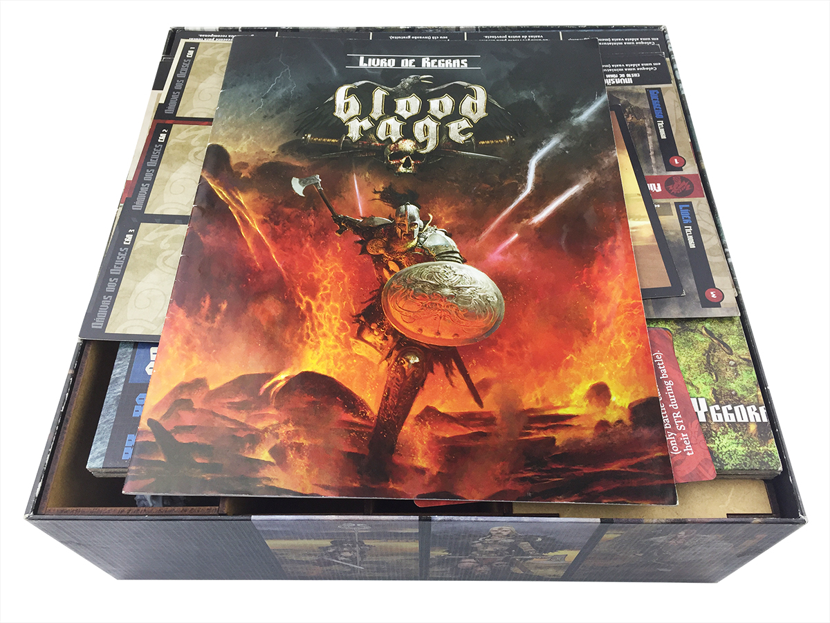 Blood Rage Insert Organizador (INSERT MDF) para Blood Rage - Bucaneiros Jogos - Board ...
