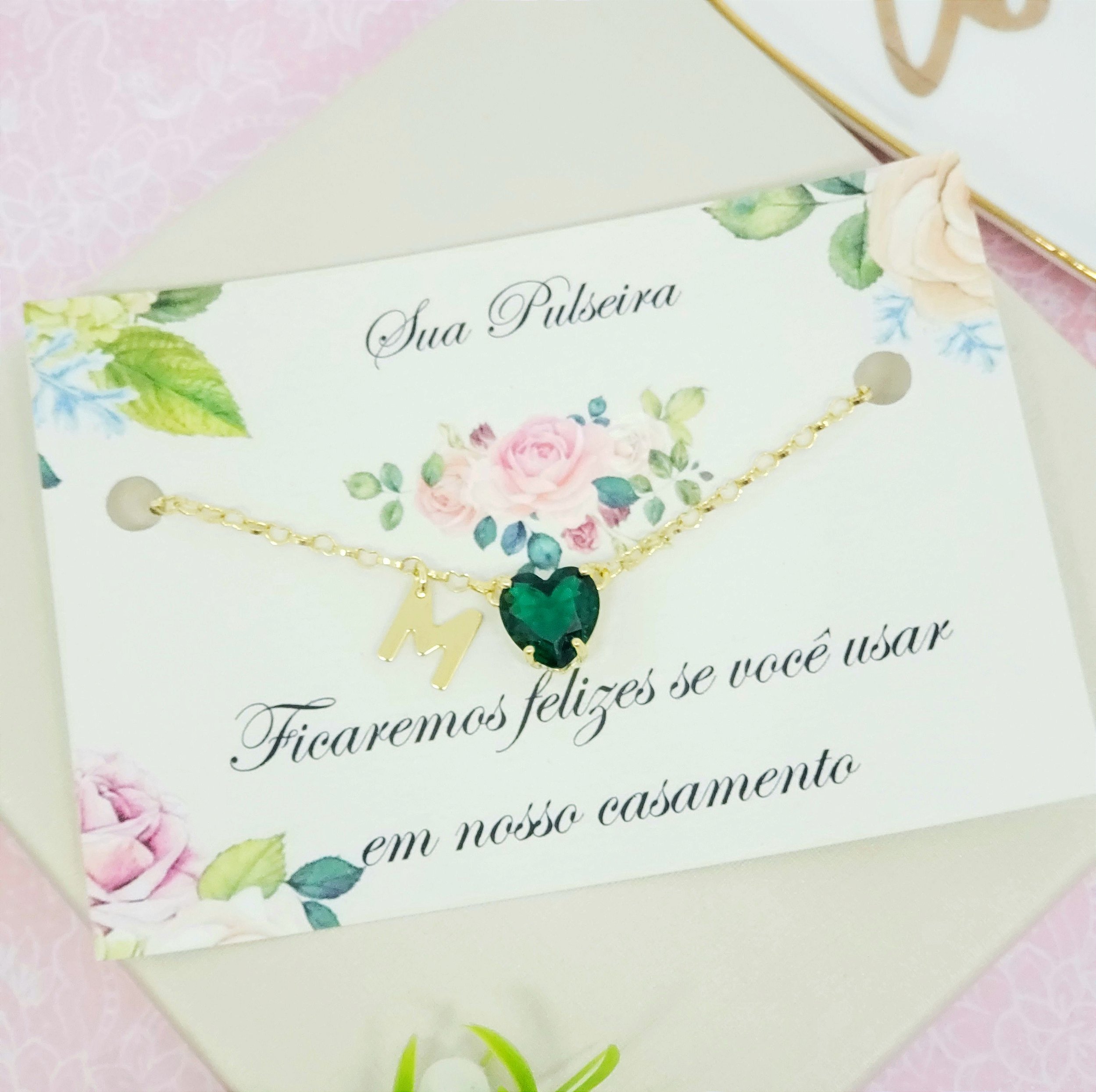 Pulseira Madrinha Elo Zircônia Inicial Folheado A Ouro 18k