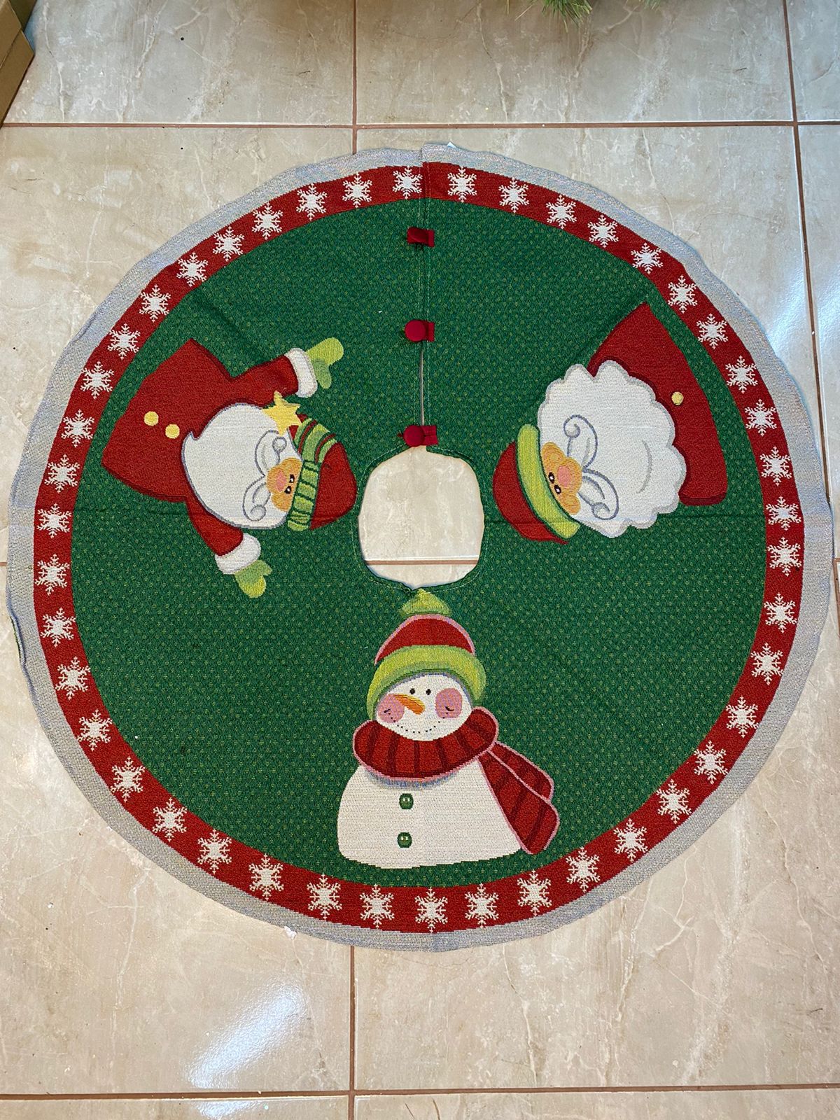 Saia para Árvore de Natal Noel Ho Ho Ho 106cm Espressione